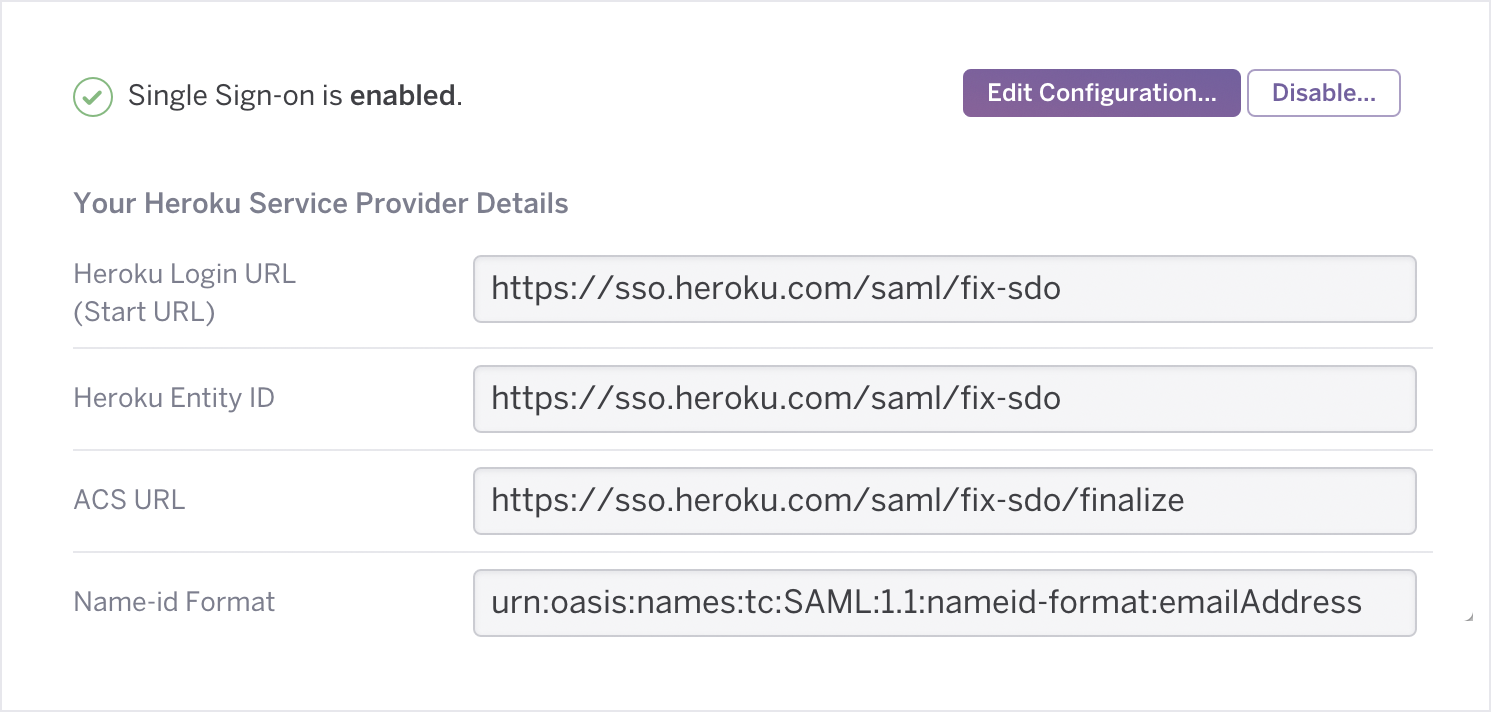 Salesforce SSO for Heroku Set up