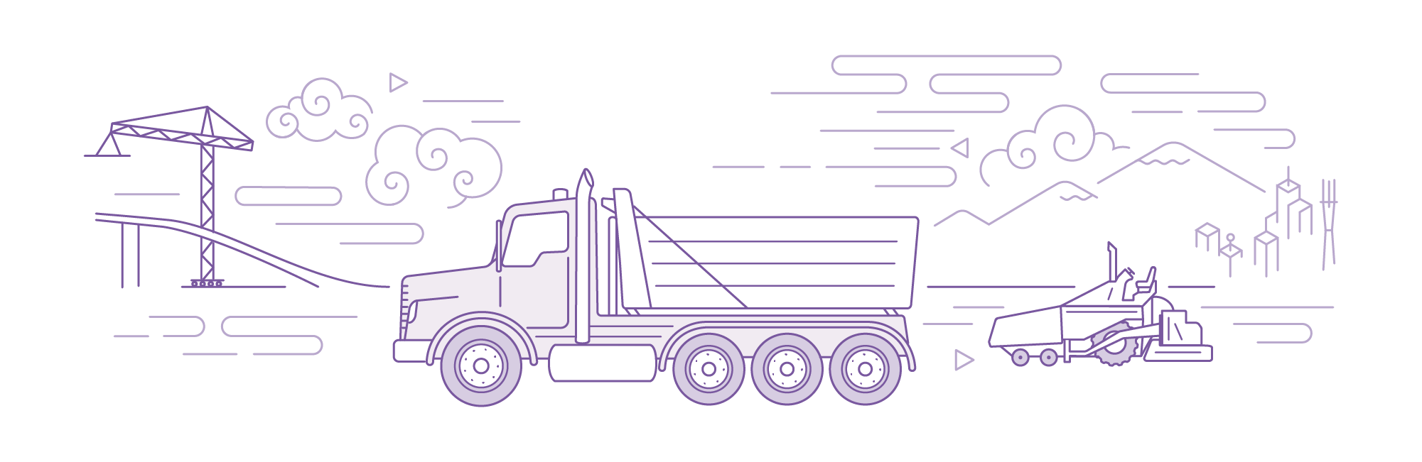 asphalt truck illustration