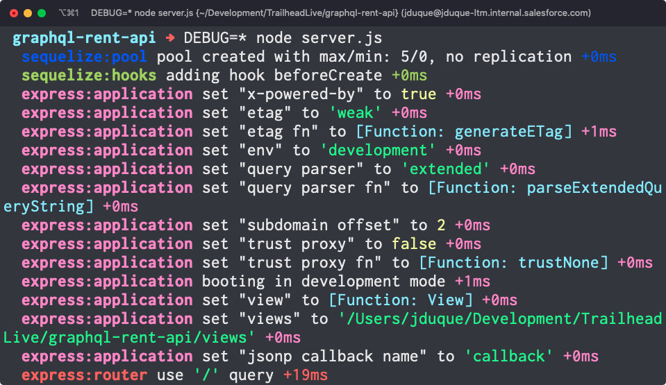 Debug module full output