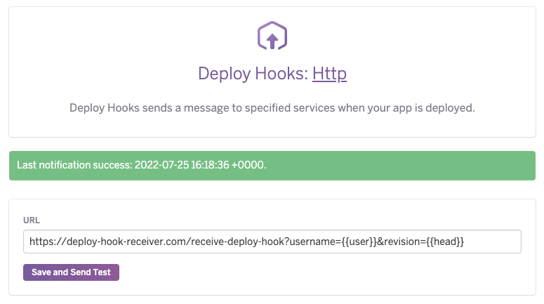 How to use webhook service module with Heroku