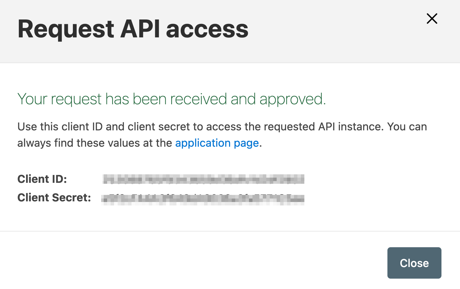 Request access approval window